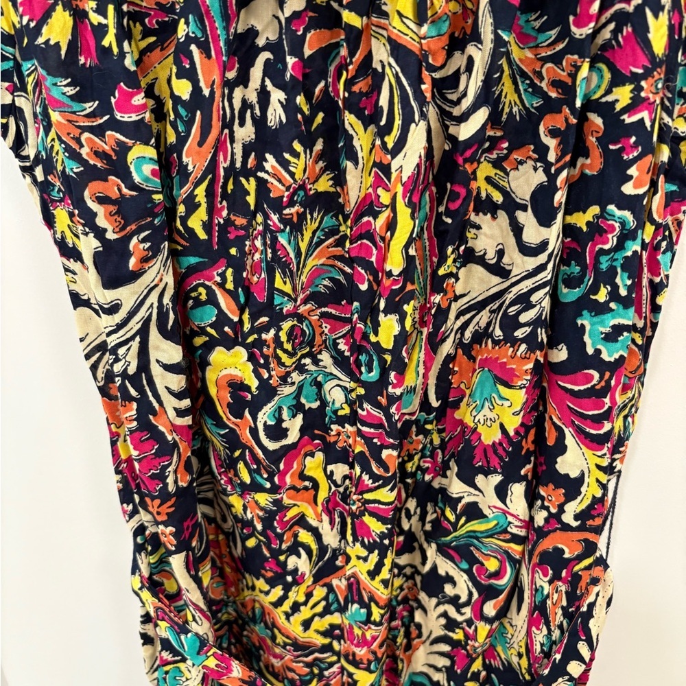 Anthropologie Black Floral Off The Shoulder Jumpsuit Size Medium - Picture 7 of 14